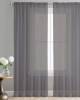 Aqua green color readymade sheer curtains in transparent polyester fabric